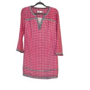 Vineyard Vines Women's Pink Cowrie Shell Tunic Dress  10 Resort Beachy Vacation
